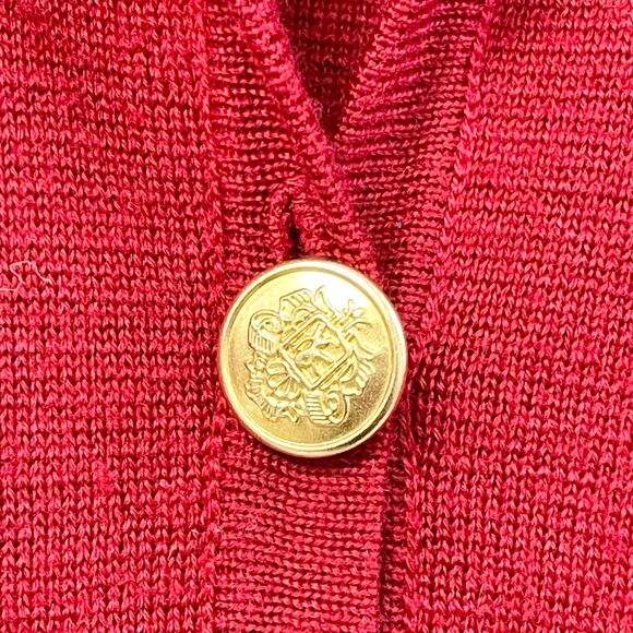 VTG Papillon Collection Cardigan Sweater Womens Large Minimalist Old Money Retro - Picture 3 of 12